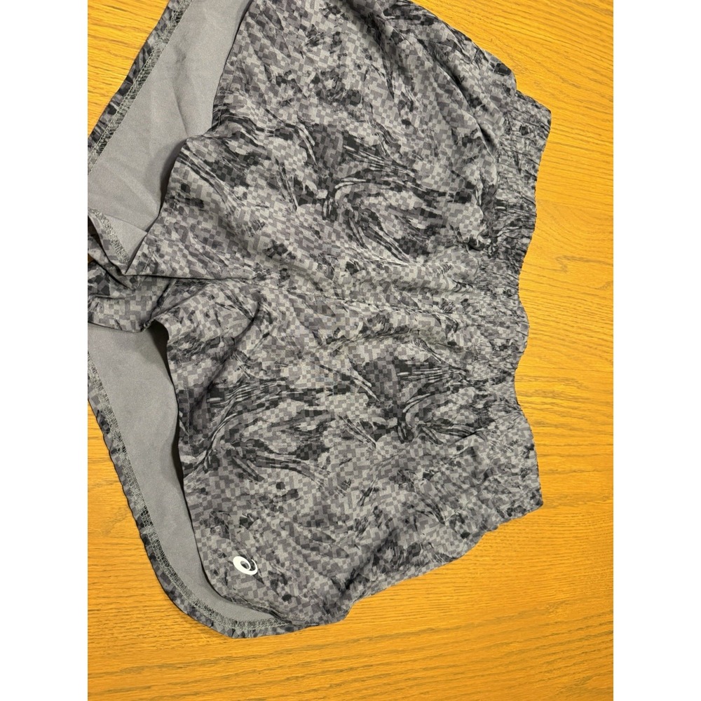ASICS Athletic Running Shorts Lined Black Gray Women's XL